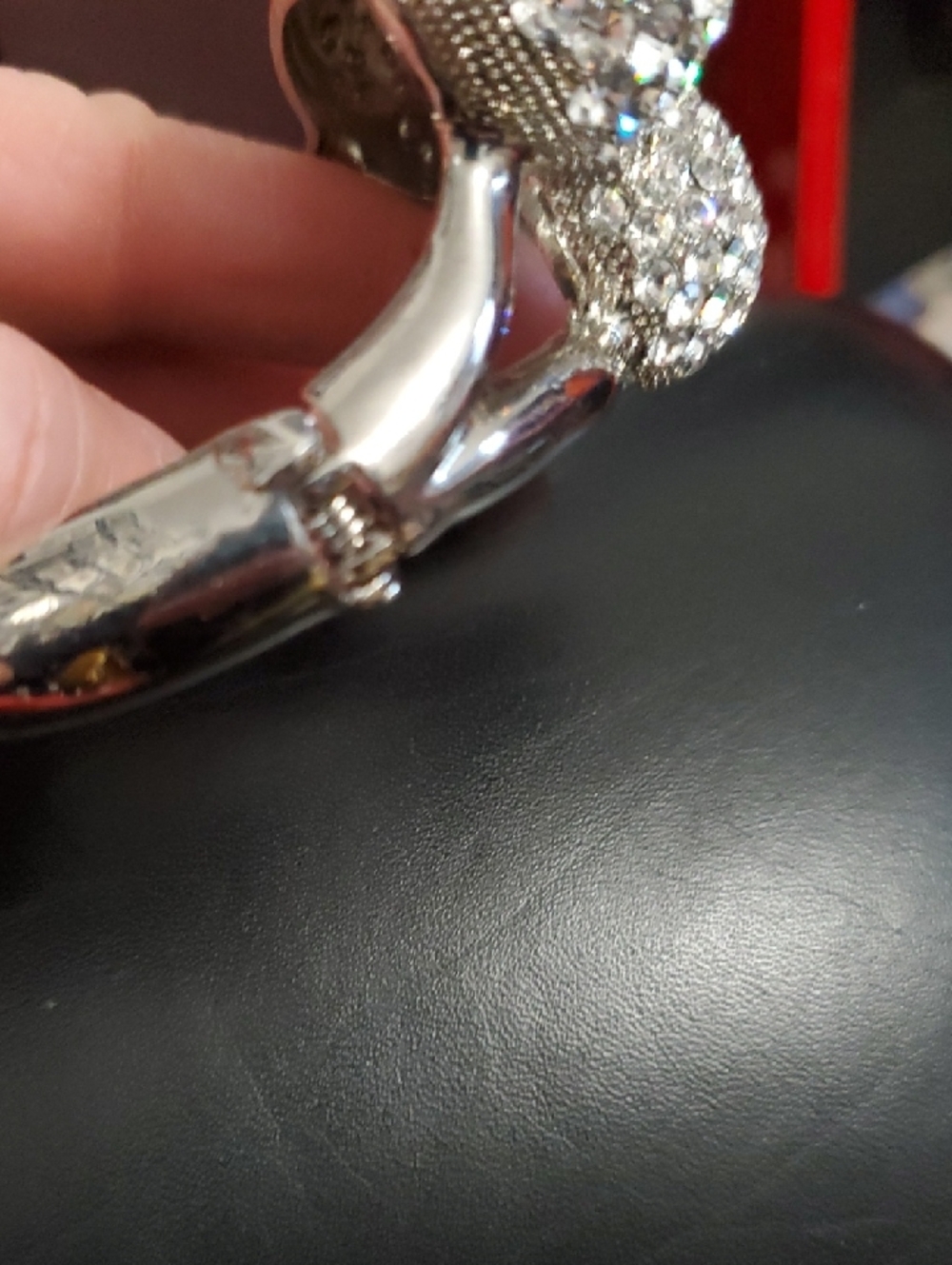 Chunky Rhinestone Statement Bracelet - Picture 4 of 6